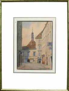 HOFFELNER Franz 1875-1936,Blick in Schönlaterngasse,Geble DE 2019-10-12