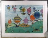 HOFFLANDER Jack 1920-2003,Untitled - Balloons and Kites,1979,Ro Gallery US 2010-12-09