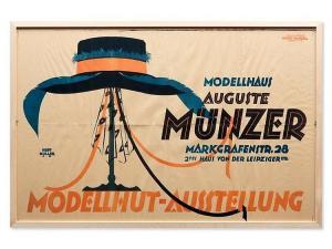 HOFFMÜLLER Reinhard 1894-1975,Poster, Model Hat Exhibition,1920,Auctionata DE 2016-05-04