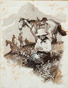 HOFFMAN Frank B 1888-1958,Columbine,Scottsdale Art Auction US 2018-04-07