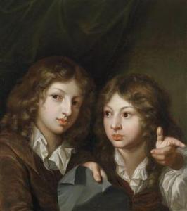 HOFFMAN Georg Andreas 1752-1808,Portrait of two boys,Palais Dorotheum AT 2011-10-12