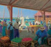 HOFFMAN Harry Leslie 1871-1964,The Market, Nassau, Bahamas,Shannon's US 2011-04-28