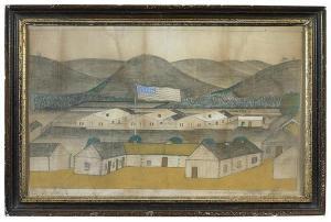 HOFFMAN Sgt. A,VIEW OF FORT INDIANTOWN GAP,1863,Northeast GB 2013-08-03