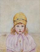 HOFFMAN Vlastimil 1881-1970,LITTLE GIRL,1920,Agra-Art PL 2020-03-22