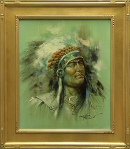 HOFFMAN William R 1924-1995,Portrait of an Indian,Clars Auction Gallery US 2014-03-15