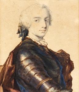 HOFFMANN Felicità 1728-1760,Portrait of a man in armor, said to be Count Feder,Sotheby's 2023-01-25
