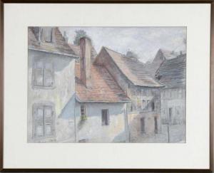 HOFFMANN GüTH Willi 1936,Häuserkulisse,1979,DAWO Auktionen DE 2019-08-31