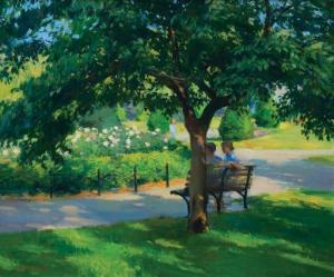 HOFFMANN Gary David 1947,Boston Public Garden,Barridoff Auctions US 2021-08-14