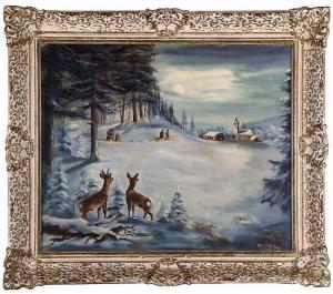 HOFFMANN Harry 1900-1900,Winter Landscape,1949,Gray's Auctioneers US 2014-09-10
