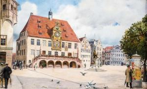 HOFFMANN Heinrich 1885-1957,Ansicht des Marktplatzes in Heilbronn mit,1900,Auktionshaus Dr. Fischer 2019-05-17