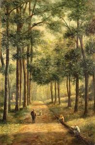 HOFFMANN J 1900,Walkers in the forest,1911,Sigalas DE 2015-03-07