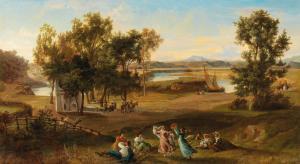 HOFFMANN josef 1831-1904,An idyllic southern landscape,Palais Dorotheum AT 2019-04-29