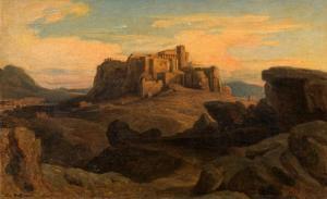 HOFFMANN josef 1831-1904,Blick auf die Akropolis in Athen,1857,im Kinsky Auktionshaus AT 2018-02-20