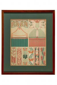 HOFFMANN Josef 1870-1956,Interno e decorazione per interno (rosa, arancione,Gonnelli IT 2023-05-23