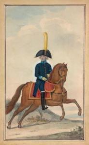 HOFFMANN Nicolaus 1740-1823,Un officier de cavalerie,De Maigret FR 2019-06-21