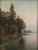 HOFFMANN ROBERT 1868-1935,On the shore of the lake,1895,Desa Unicum PL 2023-08-31
