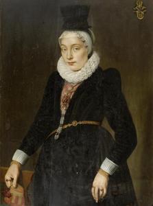 HOFFMANN Samuel 1592-1648,Portrait of Katharina von Mülinen,Galerie Koller CH 2009-09-14