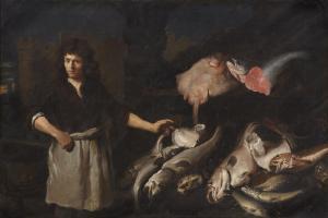 HOFFMANN Samuel 1592-1648,The fishmonger,Bonhams GB 2012-10-31