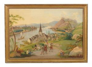 HOFFMEISTER Carl Ludwig,Koblenz Ehrenbreitstein und Staffendorf am Rhein,1828,Dreweatts 2019-01-23