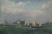 HOFFNER E.W,Shipping in the Sound before Kronborg Castle, Elsi,1852,Christie's GB 2011-03-01
