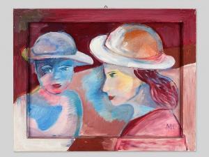 HOFHEINZ DÖRING Margret 1910-1994,Two Ladies with Hats,1987,Auctionata DE 2016-05-04