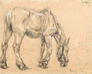 HOFKER Willem Gerard 1902-1981,Horse,1917,Zeeuws NL 2023-12-12