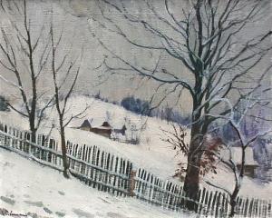 HOFMAN Karel 1906-1998,Winetr Landscape,Vltav CZ 2017-11-30