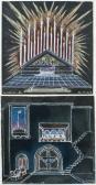 HOFMAN Vlastislav 1884-1964,TWO DESIGNS FOR STAGE SETS,1929,Sotheby's GB 2014-11-12