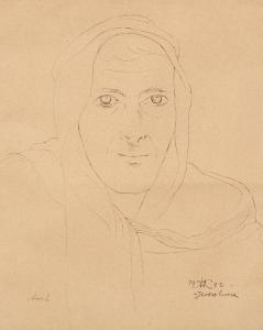 HOFMAN Wlastimil 1881-1970,Portret Araba,1942,Sopocki Dom Aukcjny PL 2024-03-23