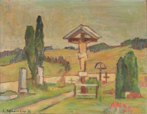 HOFMANN Egon 1884-1972,Friedhof von Königswiesen,1956,Palais Dorotheum AT 2024-01-02