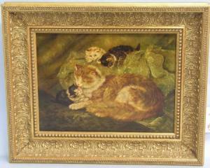 HOFMANN V 1900-1900,Katzenmutter mit drei Kätzchen,Johann Sebok DE 2009-10-10