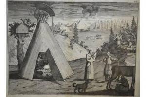 HOGARTH William 1697-1764,A Lapland Hut Aubry de La Mottraye,1723-24,Andrew Smith and Son 2015-05-19