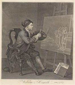 HOGARTH William 1697-1764,Self-portrait of the artist,1764,Palais Dorotheum AT 2017-03-02