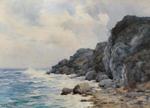 HOGG Archibald W 1800-1900,A Rocky Coastal Scene,1902,John Nicholson GB 2017-03-01