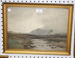 HOGG Archibald W 1800-1900,Study of a Moorland Landscape,1905,Tooveys Auction GB 2014-10-10