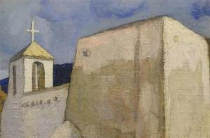 HOGNER NILES 1887-1970,Sunday at Rancho de Taos,Eldred's US 2017-08-04