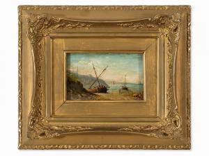 HOGUET Charles 1821-1870,Coastal View,Auctionata DE 2016-04-19