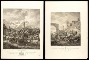 HOHE Friedrich 1802-1870,Der Morgen' e 'Die Plünderung' (portfolio),Bertolami Fine Arts 2021-11-16