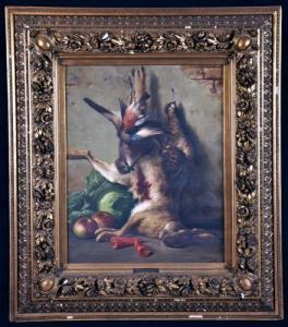 HOHENBERGER H,Still Life  Pheasant, Hare, Fruit and Vegetables,Elder Fine Art AU 2014-07-27