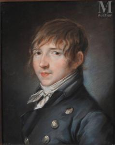 HOIN Claude Jean Bapt. 1750-1817,Portrait du jeune Adelon,1802,Millon & Associés FR 2024-03-21