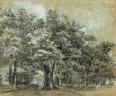 HOIN Claude Jean Bapt. 1750-1817,Vue prise au Bois de Boulogne,Beaussant-Lefèvre FR 2014-12-03