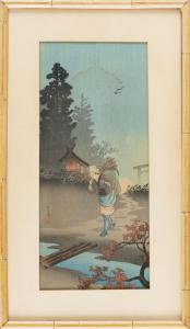 HOKUJU Shôtei 1763-1824,Returning Woman On An Autumn Evening,Eldred's US 2020-04-14