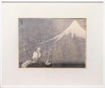 HOKUSAI Katsushika 1760-1849,Sturmdache am Fuße des Fuji aus: Hundert An,Scheublein Art & Auktionen 2021-05-14