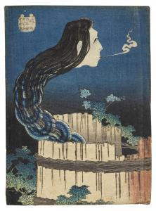 HOKUSAI Katsushika 1760-1849,the ghost of Okiku,Bonhams GB 2015-05-14