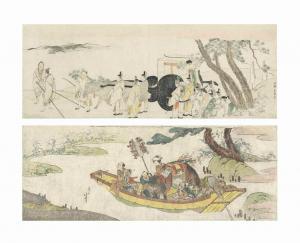 HOKUSAI Katsushika 1760-1849,TWO LONG SURIMONO,1796,Christie's GB 2016-12-08