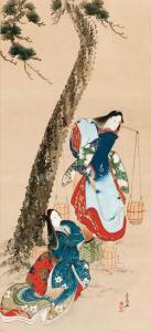 HOKUTAI Katsushika 1810,The salt maidens Matsukaze and Murasame from the k,Christie's GB 1998-10-27