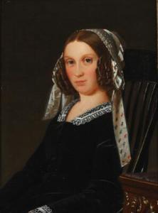 HOLBECH Niels Peter,Portrait of Caroline Amalie Reedtz Thott (1818–186,Bruun Rasmussen 2022-09-12