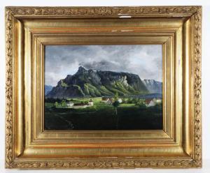 HOLBEIN VON HOLBEINSBERG Therese 1785-1859,Blick auf den Untersberg,1827,Palais Dorotheum 2019-12-12