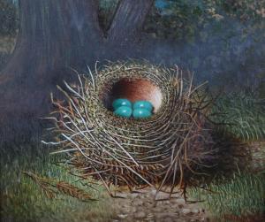 HOLD Benjamin, Ben 1839-1917,Birds nest with eggs,Morphets GB 2023-03-09