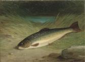 Hold Florance,A rainbow trout lying on a mossy bank,Christie's GB 2006-04-27
